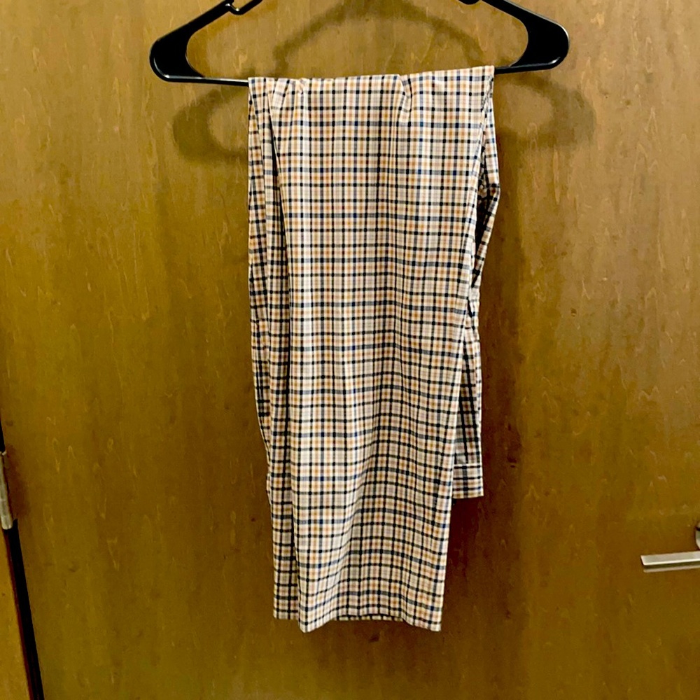 H&M slim plaid pants